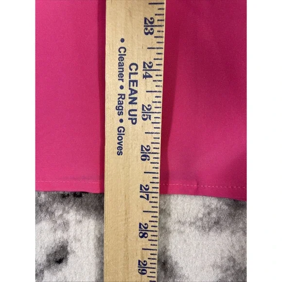 YVes Saint Clair Shirt Womens Size 8 Pink Button‎ Up Collared Summer Bright - Picture 3 of 10